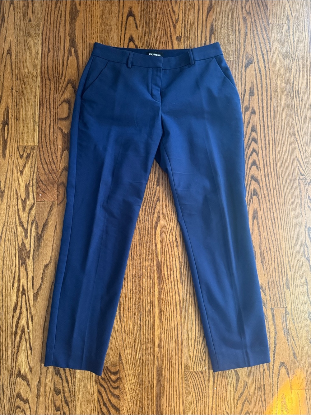 Express Women's Navy Ankle Mid Rise Dress Pants